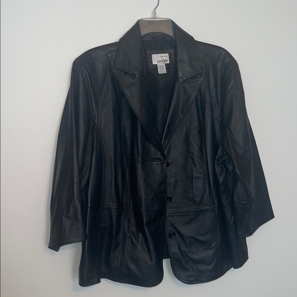 Vintage East 5th Leather Jacket Plus Size 3X (24/26)
